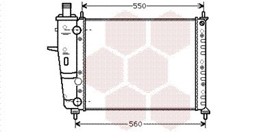 VAN WEZEL Radiaator,mootorijahutus 17002230